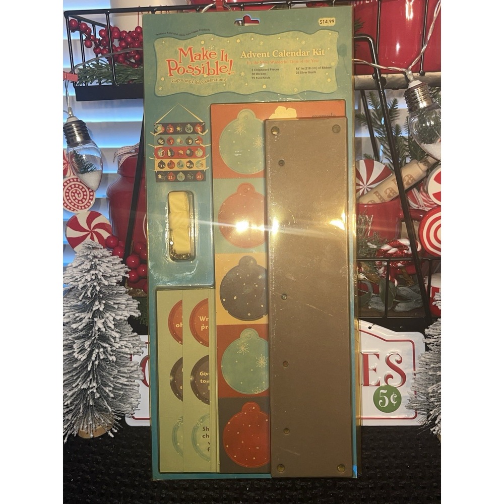 Vintage Brother Sister‎ Design Studio Advent Calendar Kit Christmas New